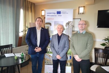 Fejsztámer Róbert, Iván Attila és Danijel Horvat a nyitókonferencián
