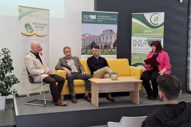 A kerekasztal beszélgetés lehetőséget adott az érdeklődőknek, hogy még jobban megismerjék a Vidékfejlesztési agrármérnök mesterszakot (Fotó: Kállai Göblös Nikoletta)