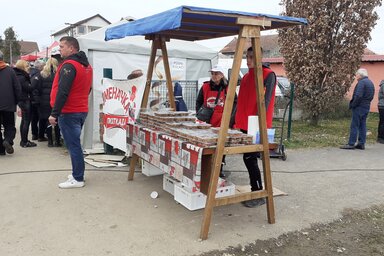 Több helyen árusítottak kocsonyát (Dancsó Áron felvételei)