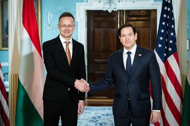 Szijjártó Péter és Marco Rubio (Fotó: MTI/KKM)