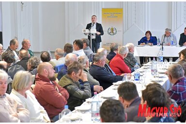 Tóbiás József a köztársasági támogatásokat ismertette (Gergely Árpád felvétele)