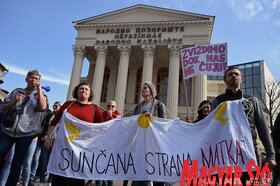 Tüntetés Szabadkán