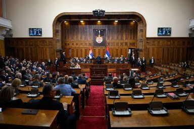 A képviselőház ülés közben (Fotó: archívum)