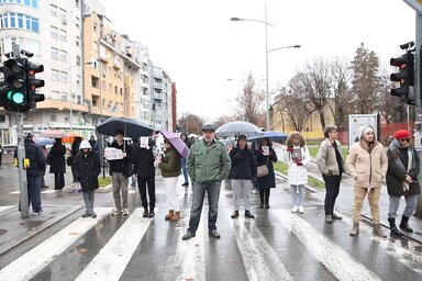 A polgárok számos helyszínt vontak blokád alá városszerte (Fotó: Beta/Illusztráció)