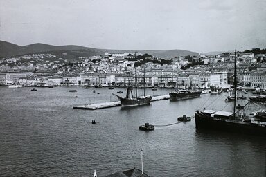 Trieszt kikötője egy 1910-es képen / Fortepan / forrás: Magyar Földrajzi Múzeum / Diagyűjtemény