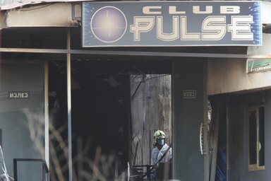 A Pulse nevű szórakozóhely a tűz után (Fotó: Beta)
