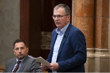 Horváth László a parlamentben (Fotó: MTI)