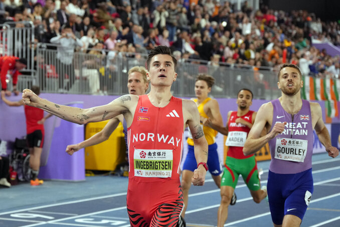 Jakob Ingebrigsten most nem bízta a véletlenre egyik szám befutóját sem (Fotó: Beta/AP) Jakob Ingebrigsten most nem bízta a véletlenre egyik szám befutóját sem (Fotó: Beta/AP)