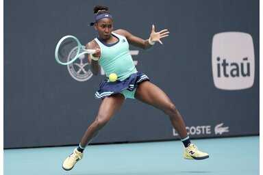 Coco Gauff a vártnál hamarabb búcsúzott Miamiban (Fotó: Beta/AP)