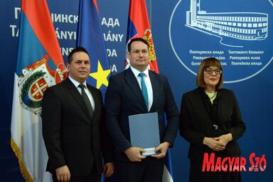 Ótott Róbert, Maja Gojković és Fremond Árpád (Dávics Csilla felvétele)