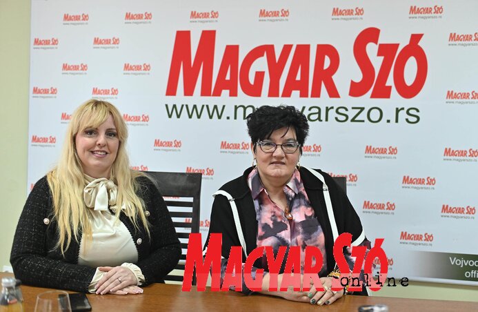 A székházunkban láttuk vendégül Milana Arňašová-Radićovát és Anna Horvátovát (Ótos András felvétele)