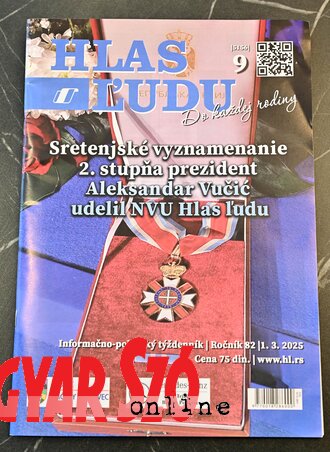 A magas rangú állami kitüntetést Milana Arňašová-Radićová vette át az államelnöktől (Ótos András felvétele)