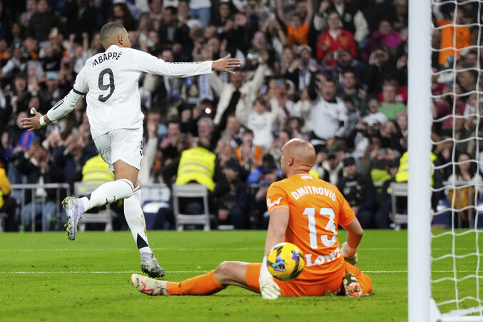 Mbappé tizenegyese is kellett a Real győzelméhez (Fotó: Beta/AP) Mbappé tizenegyese is kellett a Real győzelméhez (Fotó: Beta/AP)