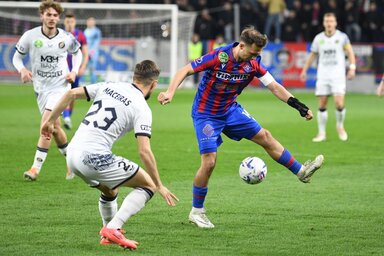 A Puskás Akadémia egy félidő alatt elintézte a Nyíregyházát (Fotó: MTI)
