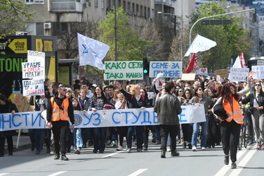 Hónapok óta nincs tanítás a szerbiai egyetemeken