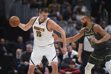 Jokić újabb bravúrja sem volt elég a Nuggets győzelméhez (Fotó: Beta/AP)
