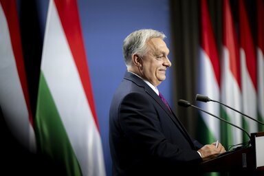 A magyar miniszterelnök kijelentette, Magyarországon zéró tolerancia van az antiszemitizmussal szemben (Fotó: MTI)