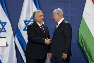 Orbán Viktor és Benjamin Netanjahu (Fotó: Beta)