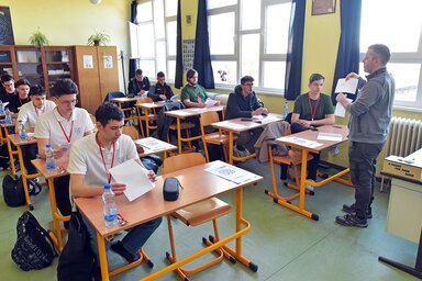 Összesen 16 tanuló mérte össze tudását a versenyen (Gergely Árpád felvétele)