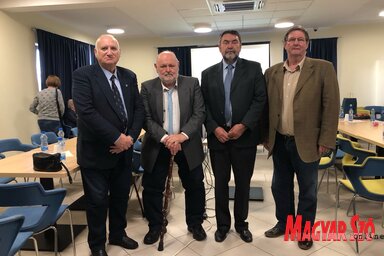 Csíki András, Táborosi László, Horváth Vilmos és Bálint Zoltán (balról jobbra) (Fotó: Erős Kincses Krisztina felvétele)