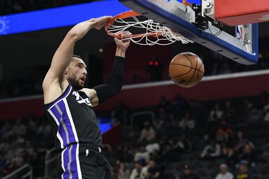 Zach LaVine újra megmutatta, miért tartják az NBA egyik legveszélyesebb pontszerzőjének (Fotó: Beta/AP)