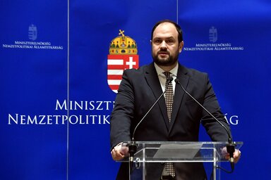 Nacsa Lőrinc nemzetpolitikai államtitkár (Fotó: MTI)