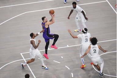 Luka Dončić számára nemcsak egy mérkőzés, hanem érzelmi hullámvasút is volt a szerda este (Fotó: Beta/AP)