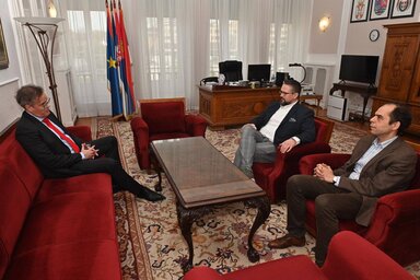 Johan Häggman és Juhász Bálint pénteki megbeszélése