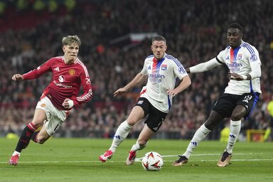 A Manchester United óriási küzdelem után jutott tovább (Fotó: Beta/AP)
