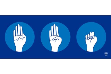 A nemzetközi segélykérő mozdulatsorral némán is segítségért kiálthatunk (Fotó: Police.hu)
