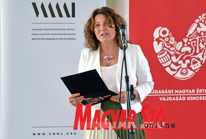 A kiállítást Antal Andrea, az Agrárminisztérium Hungarikum főosztályvezetője nyitotta meg (Gergely Árpád felvétele)