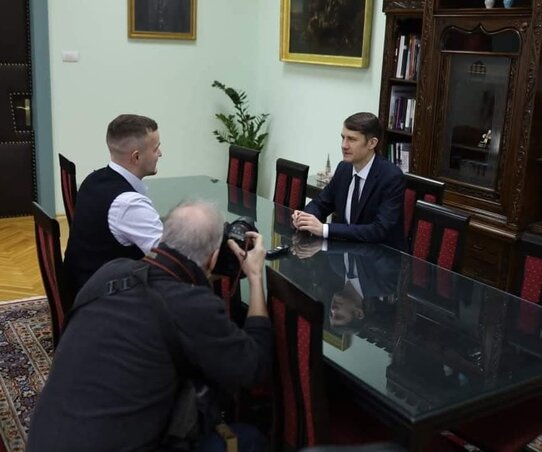 Interjú Pásztor Bálinttal, a VMSZ elnökével (Ternovácz Áron archívuma) Interjú Pásztor Bálinttal, a VMSZ elnökével (Ternovácz Áron archívuma)