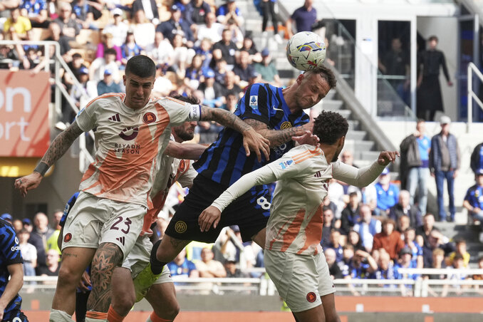 A Roma megtréfálta az Intert (Fotó: Beta/AP)