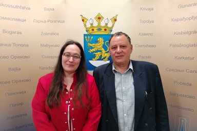 Dr. Dragana Ćorić és Szedlár Péter (Tóth Péter felvétele)