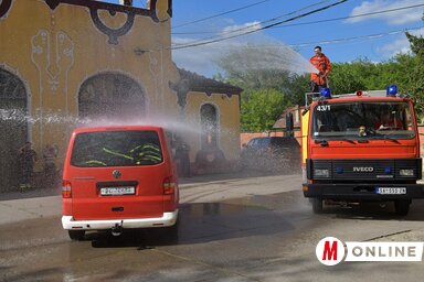 A csapatszállító először gurult be a zentai laktanyába (Gergely József felvétele)