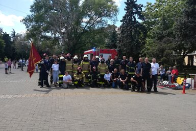 Ünnepelni jöttek össze a nagykikindai tűzoltók (Fotó: Vidács Hajnalka)