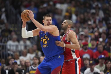 A Denver Jokić extrái nélkül is behúzta a hetedik meccset (Fotó: Beta/AP)