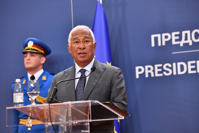 António Costa: A reformok végrehajtása nem egy lista egyes pontjainak a kipipálásáról szól, a reformok kézzelfogható előnyökkel járnak a szerbiai polgárok számára (Fotó: Beta) António Costa: A reformok végrehajtása nem egy lista egyes pontjainak a kipipálásáról szól, a reformok kézzelfogható előnyökkel járnak a szerbiai polgárok számára (Fotó: Beta)