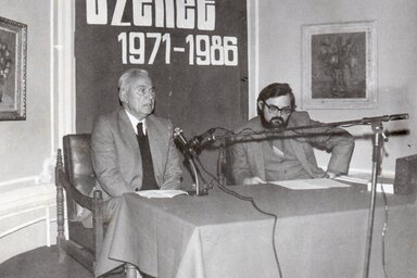 Herceg János irodalmi estje a Szabadkai Városi Könyvtárban – 1986 (Forrás:Mák Ferenc archívumából)
