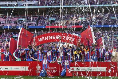 A Crystal Palace FA-kupa győztes csapata (Fotó: Beta/AP)