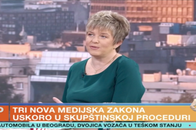Kovács Elvira a Blic TV reggeli műsorában (Fotó: Blic TV/Képernyőfelvétel)