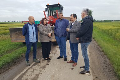 Ormon jelenleg mintegy 2,5 kilométernyi dűlőutat javítanak (Fotó: Németh Ernő)
