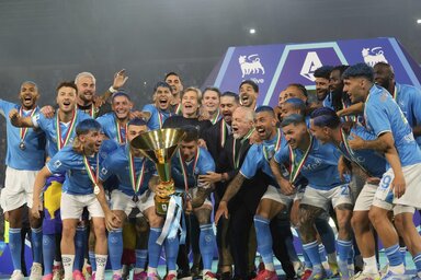 A Napoli csapata (Fotó: Beta/AP)