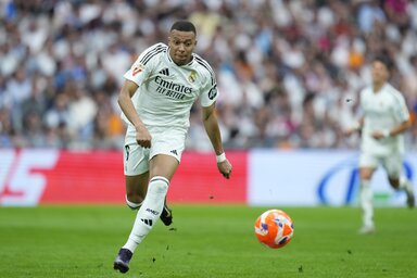 Mbappé mindössze a harmadik Real-labdarúgó, aki megkapta a díjat a mexikói Hugo Sánchez és a négyszer is első portugál sztár, Cristiano Ronaldo után (Fotó: Beta/AP)