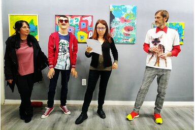 A kiállítás megnyitója Törökkanizsán (Ivana Popov felvétele)