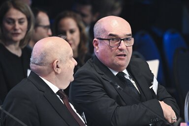 Brenzovics László a MÁÉRT ülésén Budapesten (Fotó: MTI)