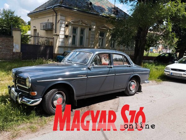 A Volvo Amazon a találkozó legrégebbi járműve (Kancsár Izabella felvétele)