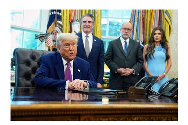 Az amerikai elnök elítélte a Los Angelesben péntek óta zajló, erőszakossá fajult tüntetéseket (Fotó: Beta/AP)