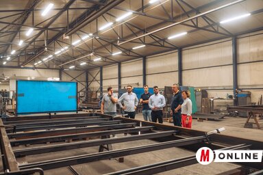 A konténerházban nem lesznek közfalak, helyettük a hajók tárolására alkalmas elemeket építenek be (Fotó: Herédi Krisztián)