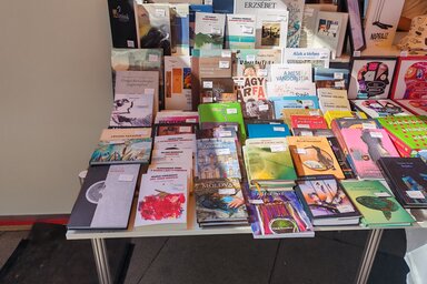 A vajdasági kiadványok a 63-as standon találhatók (Fotó: Forum Könyvkiadó Intézet)